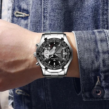 Luxury Watch Fashion Casual Military Quartz Sports Wristwatch Full Steel Waterproof Men's Clock Relogio Masculino 6