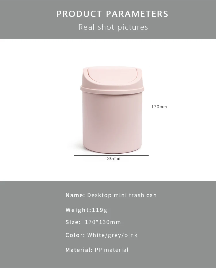 Pastel Desktop Mini Trash Can - 8 - Kawaii Mix