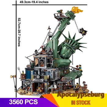 

MOVIE 2 Welcome to Apocalypseburg the 70840 Statue of Liberty Model Building Blocks Bricks Toys 45014 Kids Gifts
