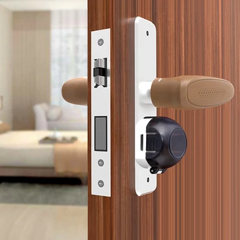 

Baby Door Lock Cover Protection Lock Cover Childproof Security Door Lock Limiter Kids Safety Proof Locking Children Plastic 1pc