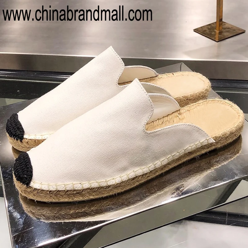 

Ladies Summer Cloth Slippers Women Casual Slippers Solid Flat Slippers Women's Shoes 2019