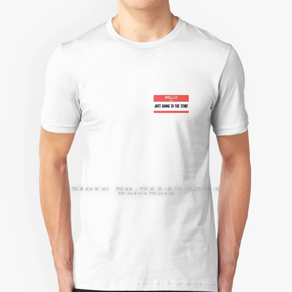 Я просто иду в магазин футболка из 100% чистого хлопка Carly Rae Jepsen забавная бирка с