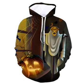 

Mens New Style Scary Halloween 3D Print hooded Party Long Sleeve Hoodie Blousestranger things hoodies pokemon tactical pants