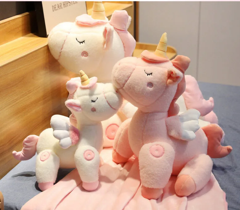 

45cm Toy plushed unicorn Creative dreaming pink unicorn doll Legs can turn around Stuffed unicorn doll pillow