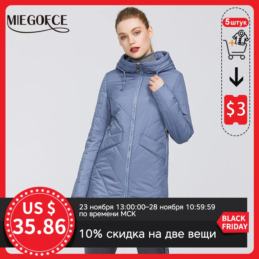 MIEGOFCE 2020 женские парки с хлопковой подкладкой новые весенние дизайнерские куртки