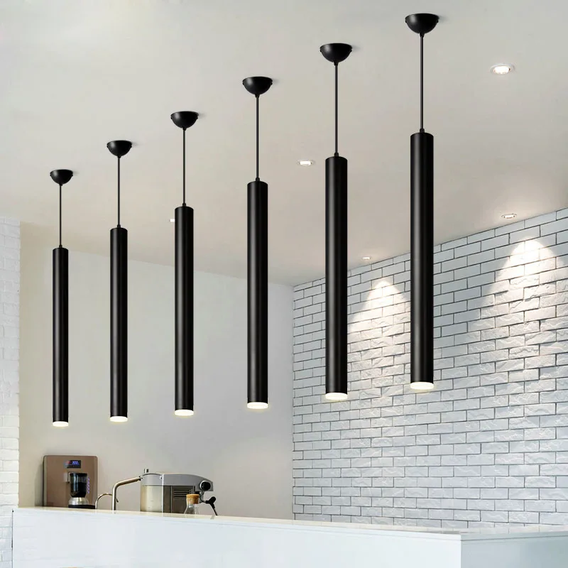 

20PCS 3W/5W/7W/15W Spot Led Ceiling Downlights Long Tube Hanging COB Downlight Lamp Surface Mounted 20CM/30CM/60CM/80CM