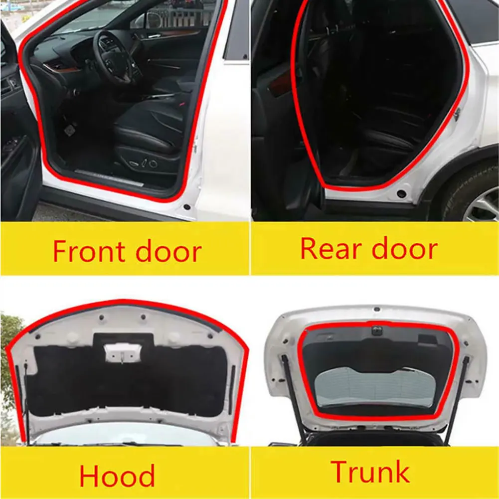 5 м L-type уплотненная Автомобильная дверь капот край багажника звукоизоляция резиновая прокладка уплотнения автомобильные аксессуары наружные