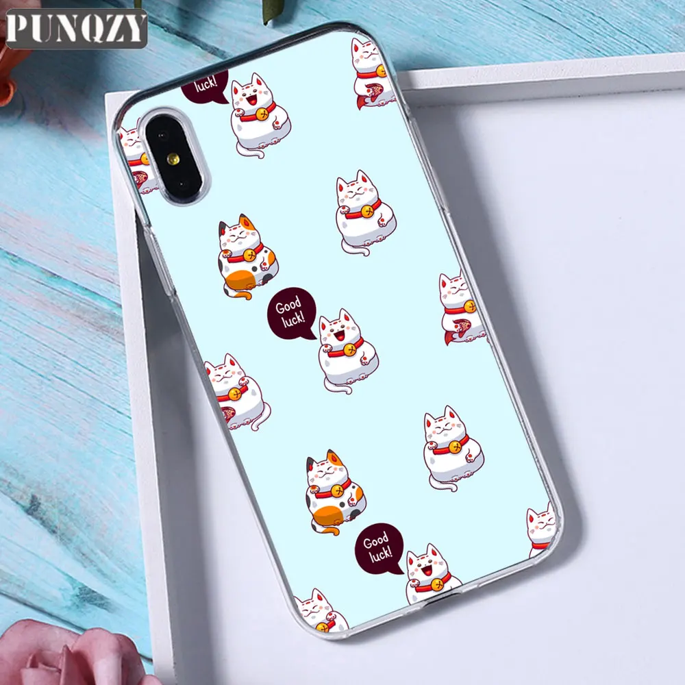 Новогодний чехол для телефона Lucky Cat для iPhone xr 5S 6S 7 8 Plus x xs max силиконовый чехол из ТПУ для huawei P30 P10 P20 lite mate 20 lite - Цвет: TPU A212