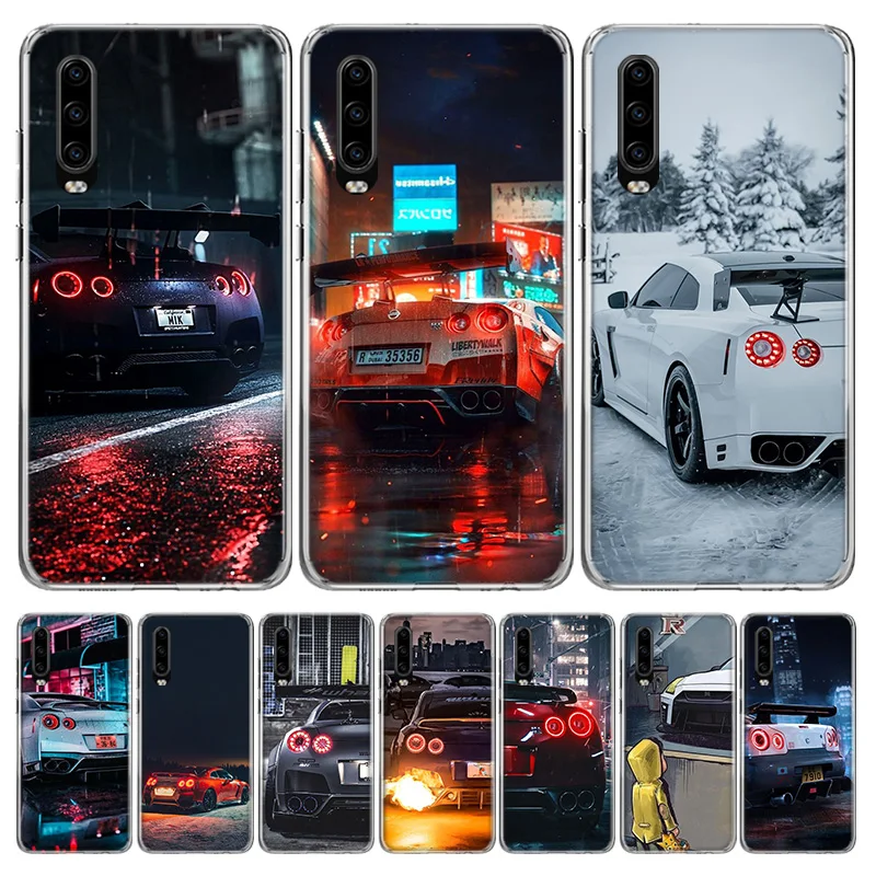 GTR спортивный автомобиль JDM силиконовый телефонный чехол для Huawei P30 P20 P40 P50 P10 Mate 20 30