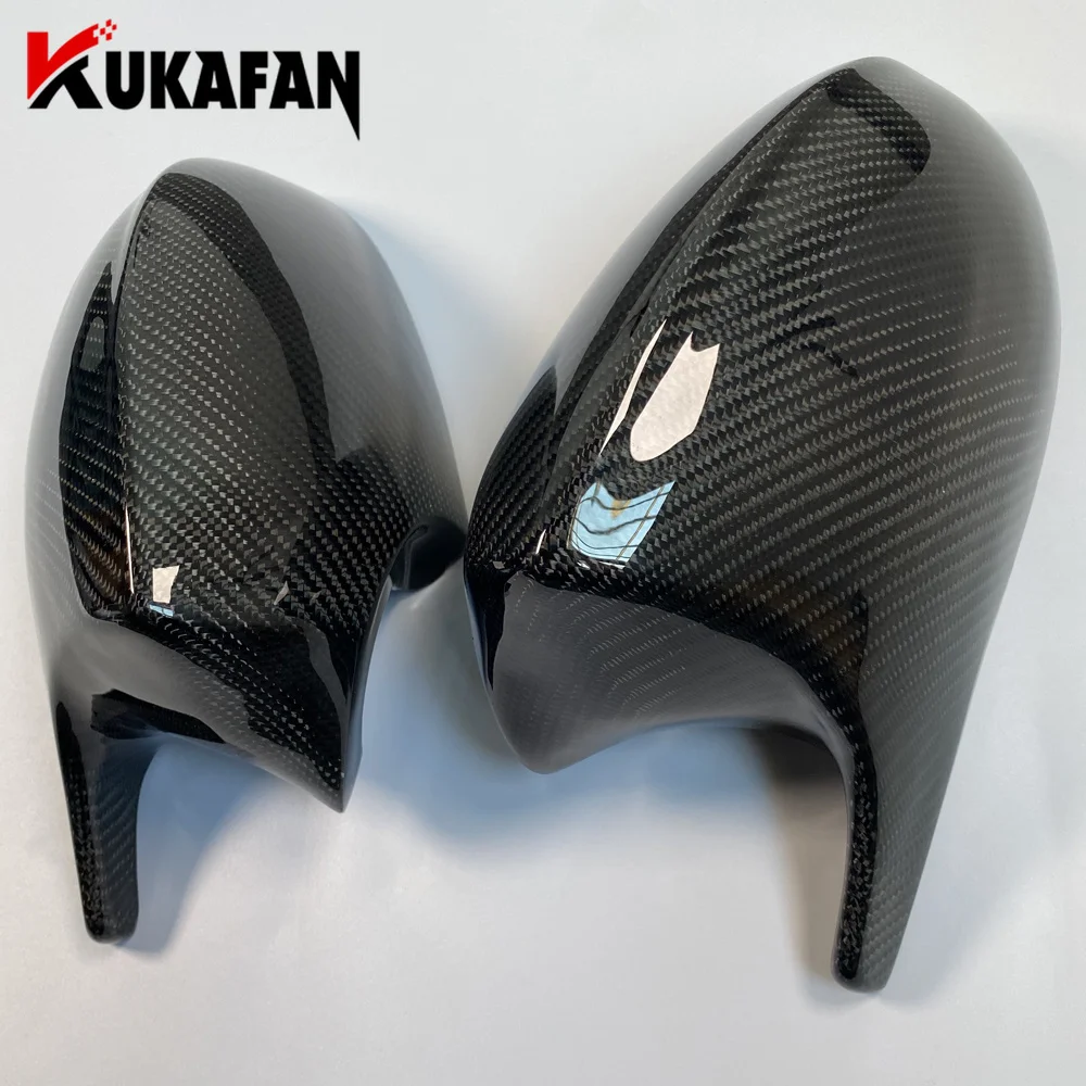 Корпус для зеркала заднего вида в форме рога из настоящего углеродного волокна крышки BMW 1 3 серии E81 E82 E87 E88 E90