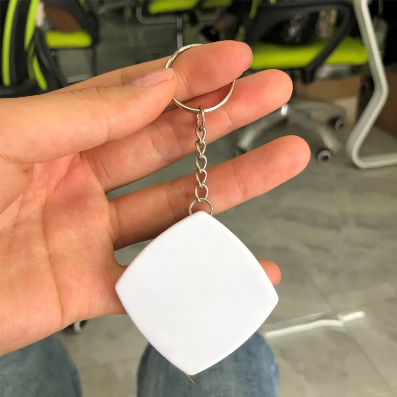 Metal Tape Measure Keychain Portable Gauging Tools Pull Ruler Retractable Ruler Measuring Tools 2m