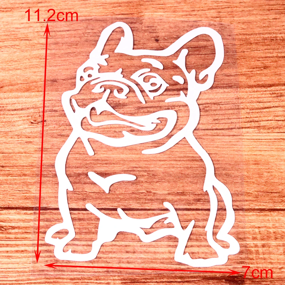 Wooeight 1Pc Universal Black White French Bulldog Car Auto Styling Sticker Decorative Decal Vinyl Cars Custom Window Door Wall (1)
