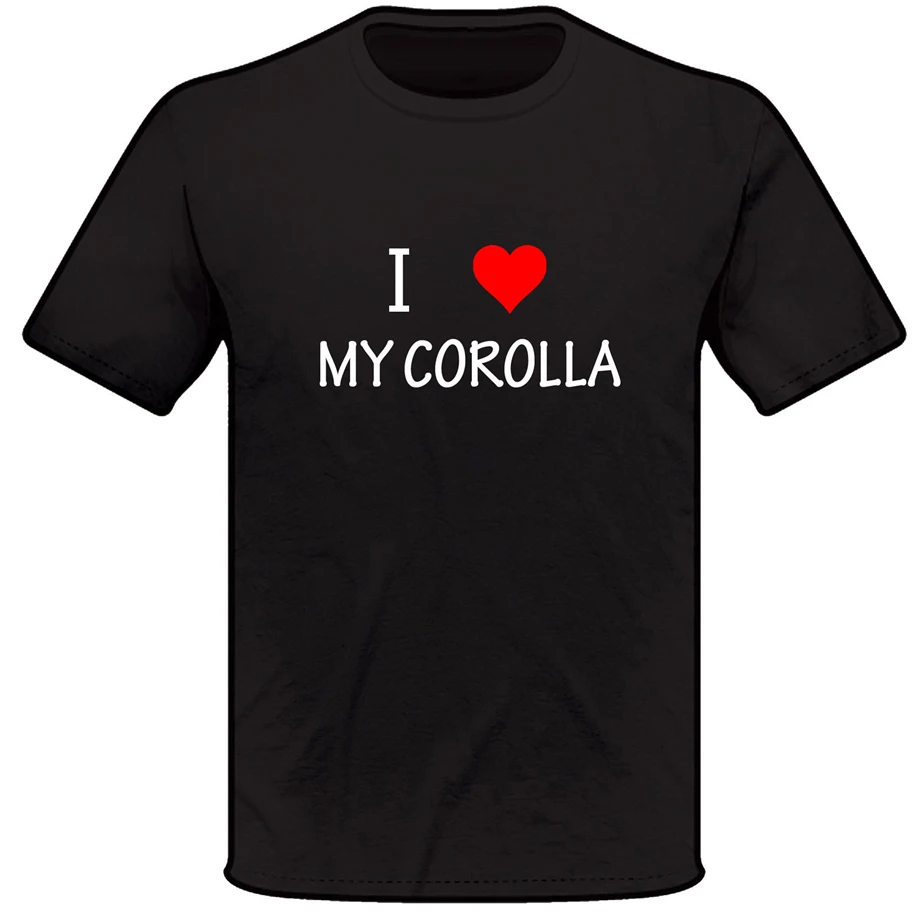 I Love Heart My Corolla футболка S Xxl Toyota подарок для мужчин и женщин Новейшая модная