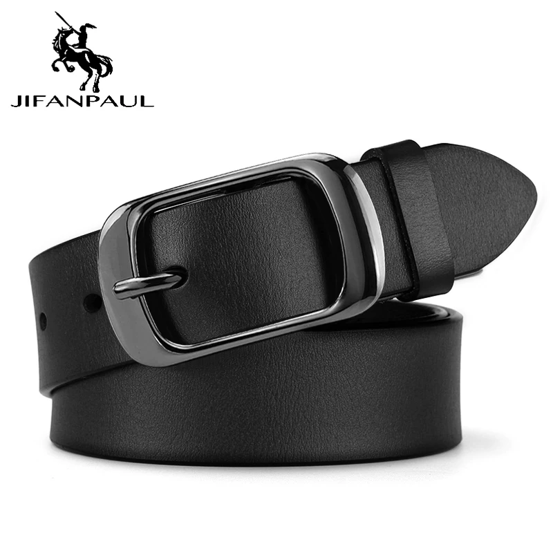 RDD 2.8CM Black JIFANPAUL бренд подлинный мужской модный кожаный ремень сплав Материал Пряжка Бизнес Ретро Мужские джинсы дикие ремни высокого качества - Цвет: RDD 2.8CM Black