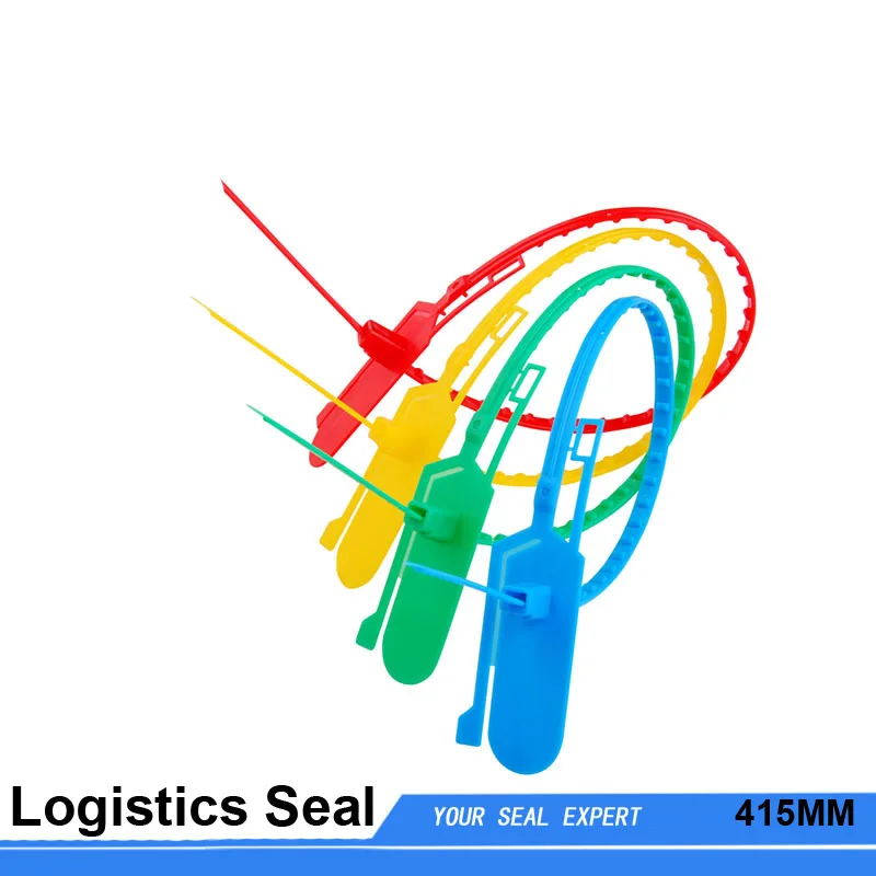 

100PCS Disposable Cable Ties Pull-Tite Security Seals Self Lock Pull Tight Seals 415MM