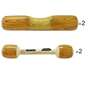 

Swimming Pool Holiday Wood Grain Inflatable Toys Beach Water Sports Summer Party Compact PVC Float Log Rafts Adult Children