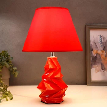 

Table lamp 16028 / 1RD E14 40W red marble 24.5x24.5x37 cm 5084565