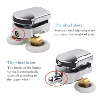 4Pcs 23mm Shower Door Rollers Sliding Shower Doors Wheels Replacement Roller Runner Wheel (2 Top & 2 Bottom ) 2