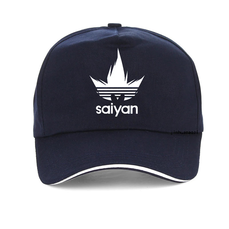 Тёмно-синий Новая Кепка Dragon Ball Z Saiyan Dad Hat, Высококачественная бейсболка с вышивкой, черные шляпы для мужчин и женщин - Цвет: Тёмно-синий