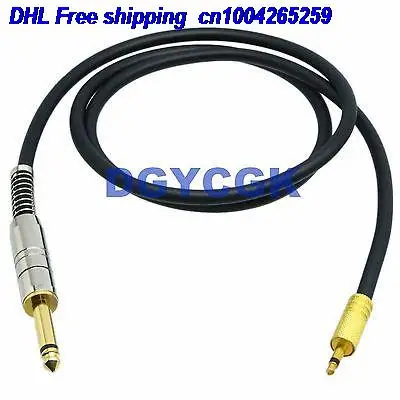 EMS/DHL 10 шт. 3,5 мм 6,35 мм 1/4 RCA разъем моно TS 30FT кабель адаптер аудио AV наушники MIC кабель 22j