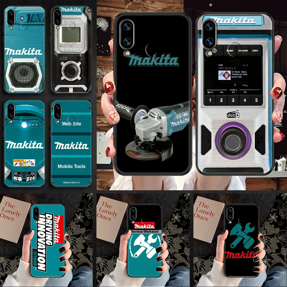 Чехол для телефона с ящиком инструментов Makita Huawei Honor 6 7 8 9 10 10i 20 A C X Lite Pro Play Черный