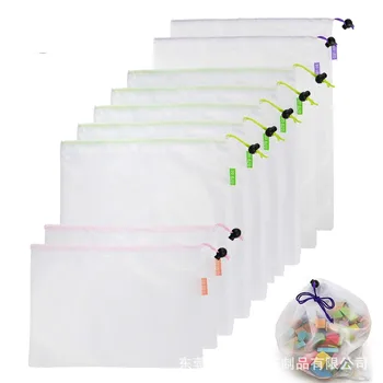 

12pcs Reusable Mesh Produce Bags Washable Eco Friendly Bags for Grocery Shopping Storage Fruit Vegetable Toys