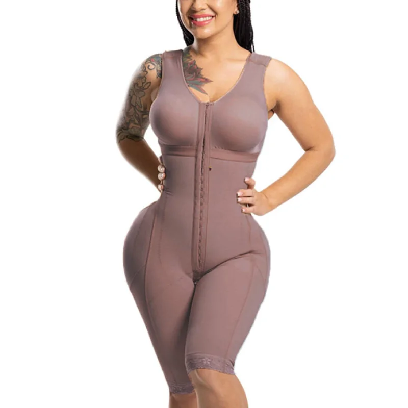Post-Chirurgia Faja Con Reggiseno Supporto Per L'Aumento Del Seno Indumento Invisibile Senza Cuciture Dimagrante Vita Trainer Body Shaper