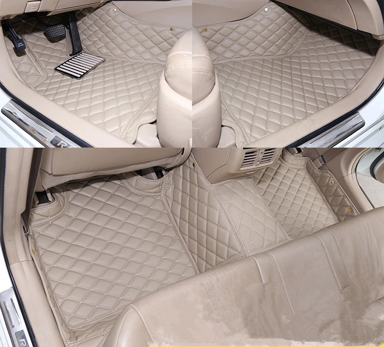 Автомобильный коврик для ног из искусственной кожи для Toyota Highlander 7 мест аксессуары для стайлинга автомобилей