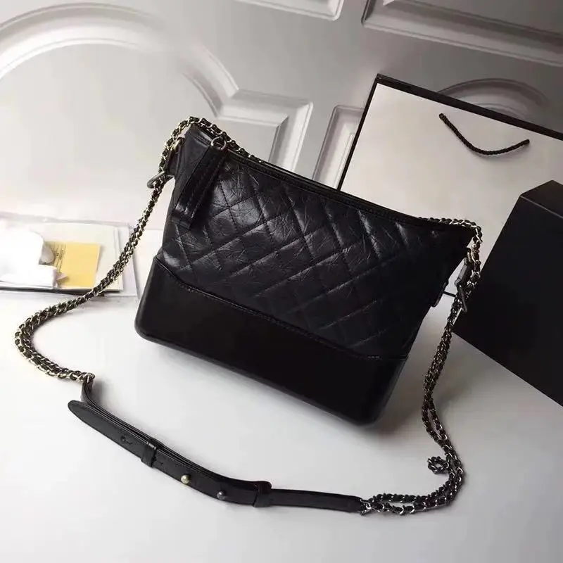 

Real Object Original with Logo New Style Hobo Bag Rhombus Chain Graceful Women's Shoulder Oblique Women's Bag
