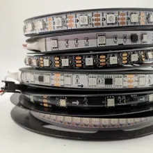 

5m WS2812B Smart Led Pixel Strip,Black/White PCB,30/60/144 Leds/m WS2812 IC;WS2812B/M 30/60/144 Pixels,IP30/IP65/IP67 DC5V