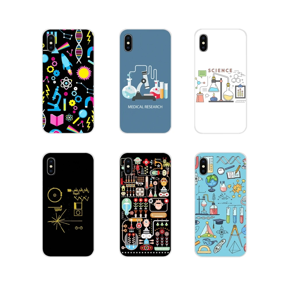 Шаблон научных исследований значок для Samsung Galaxy S3 S4 S5 Mini S6 S7 Edge S8 S9 S10 Lite Plus Note 4 5 8 9 TPU