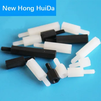 

M2 M2.5 M3 M4 Black White Hex Nylon Standoff Male Female Plastic Mount Hexagon Thread PCB Motherboard Spacer Pillar Board