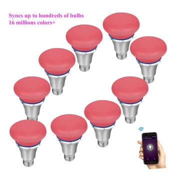 

AC100V-240V E27 5W WiFi smart LED RGB light bulb remote/voice/app control with Amazon Alexa (Echo/Dot/Tap) and Google Home