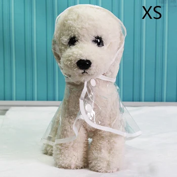 

New Fashion Pet Clothes Dog Raincoat Transparent Rain Coat Waterproof Pets Raincoats Small Dogs Clothing XS