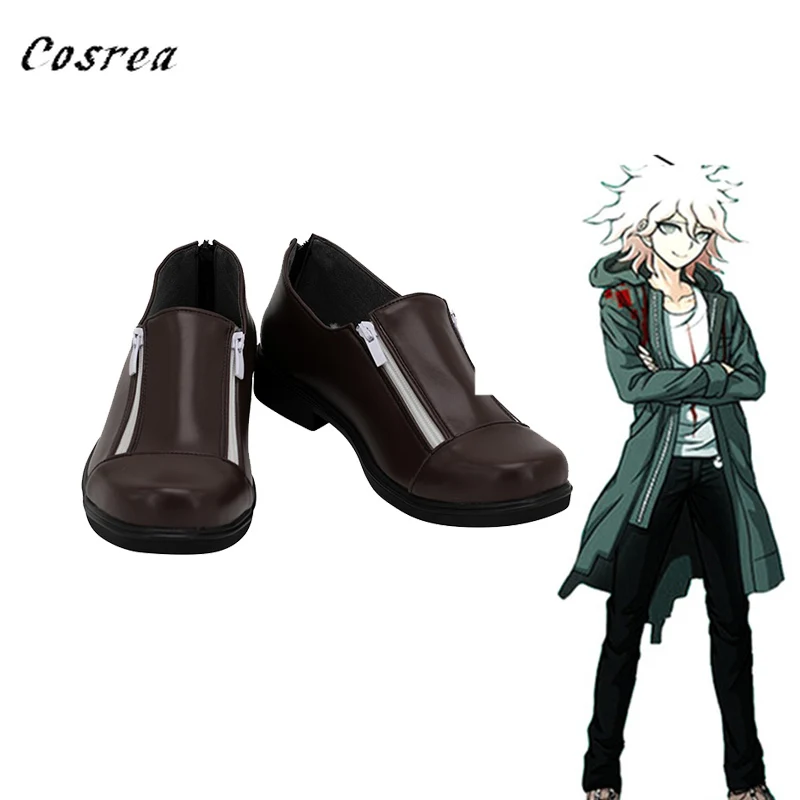 Anime Super Dangan Ronpa 2 Nagito Komaeda Cosplay Shoes Boots Custom Danganronpa Cos Ankle Short For Women and Mens | Тематическая