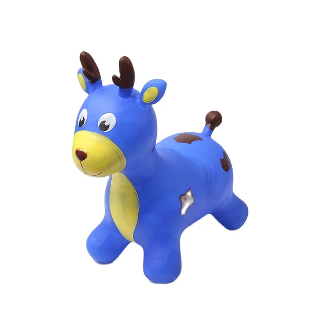 58CM Baby Ride on Animal Deer Jumping Horse Children Inflatable Bouncing Sports Toys for Kids 1