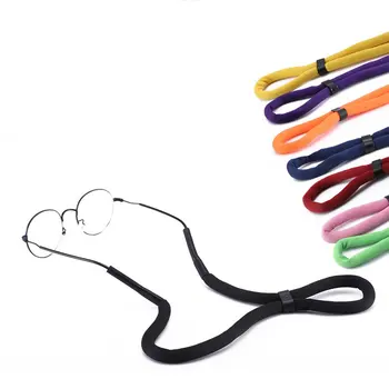 

Adjustable button High Elastic Anti Slip Silicone Sunglasses Glasses cords Eyeglasses chain cord holder String Rope New