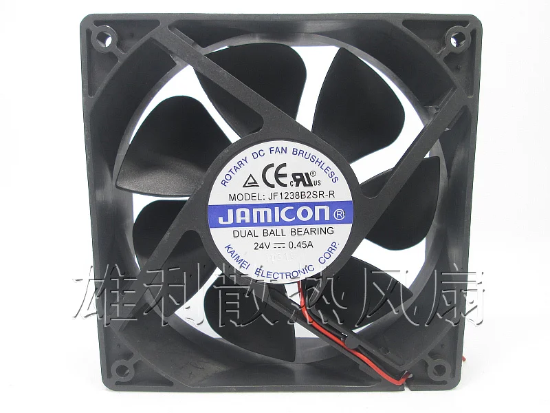 

1PCS NEW JF1238B2SR-R 24V 0.45A 12CM 12038 2wire Motor protection cooling fan Original