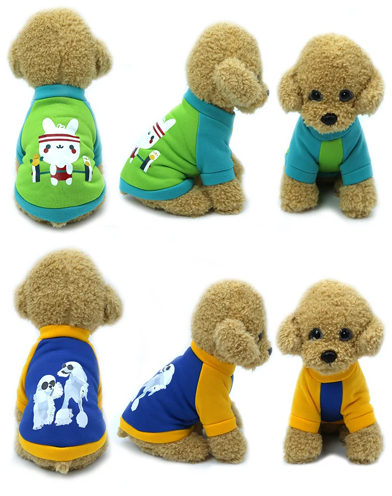Одежда для домашних животных осенняя и зимняя толстовка с капюшоном для собак французская одежда для бульдога Мопс Одежда для маленьких и средних собак плюс бархатный свитер XS-XL