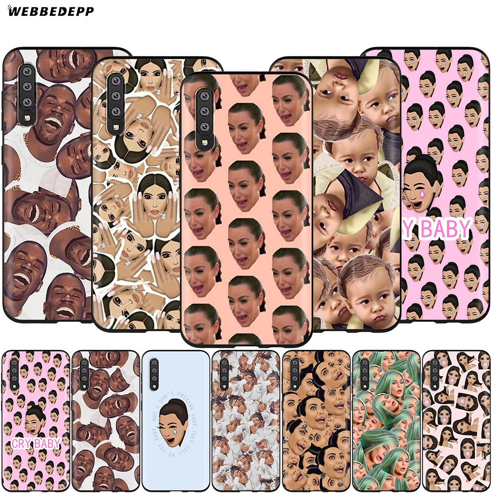 

Webbedepp Kimoji Kim Kardashian Case for Samsung Galaxy A3 A5 A6 Plus A7 A8 A9 J6 M20 A10S A20S A30S A40S A50S