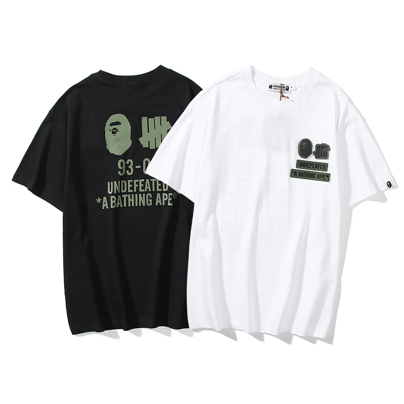Модная футболка BAPE с коротким рукавом модель 2021 года японский бренд