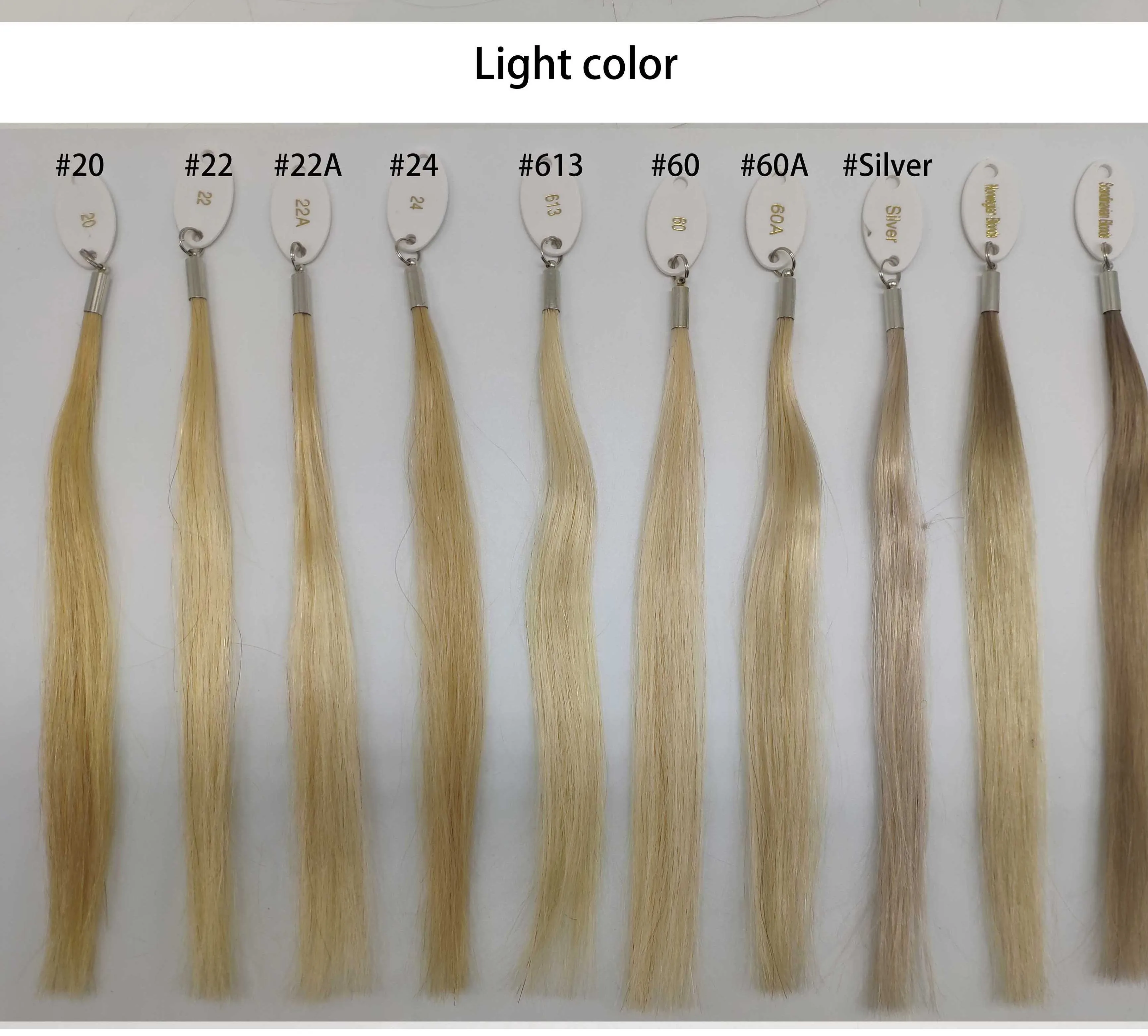 Kayla Color Ring For Hair Extensions Salon Matching 100% Real Human Hair Color Swatches
