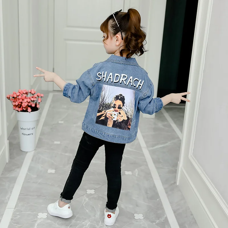  Girls Denim Jacket Children Clothing spring Autumn Baby Clothes Outerwear Jean Jackets for boys kid