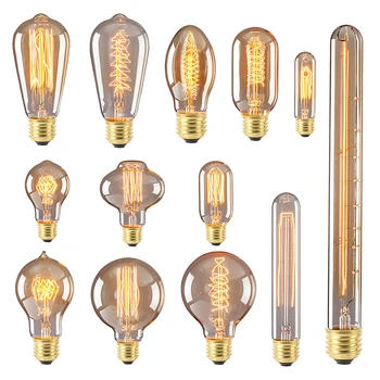 

Retro Edison Bulb E27 40w 220v Ampoule Vintage Bulb Edison Lamp ST64 G80 Incandescent Light Bulb Led Chandelier Lamp Decorations