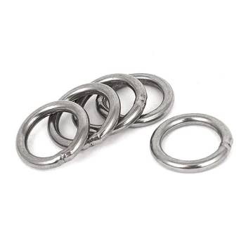 

Promotion! 20mm x m Stainless Steel Webbing Strapping Welded O Rings 5 Pcs