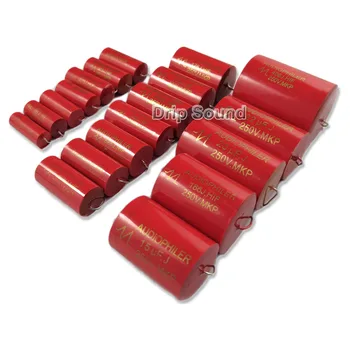 

2pcs 1uF-4.7uF 250V Car Audio Speaker Frequency Divider Crossover Polypropylene Film Non-Polarity Capacitor