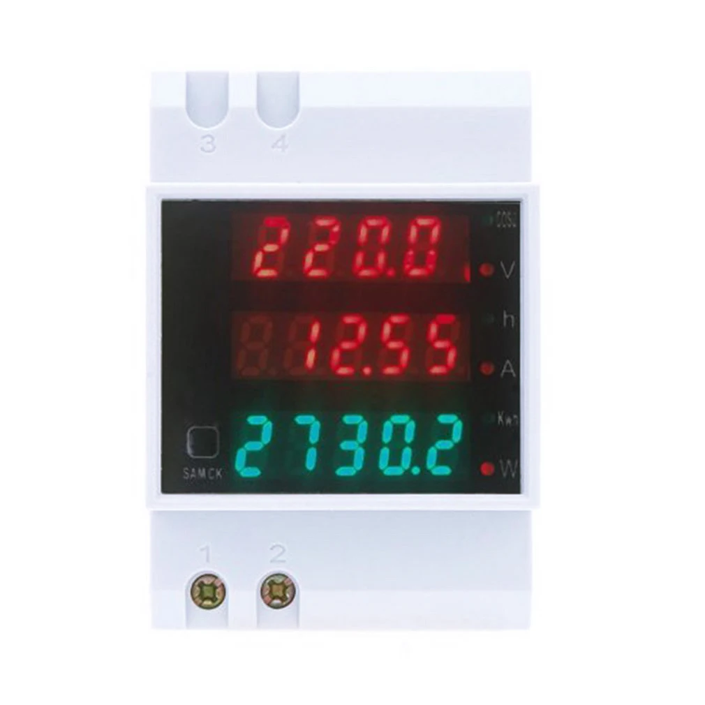 

Multifunction LED Digital Rail Current Power Factor Ammeter Voltmeter Meter