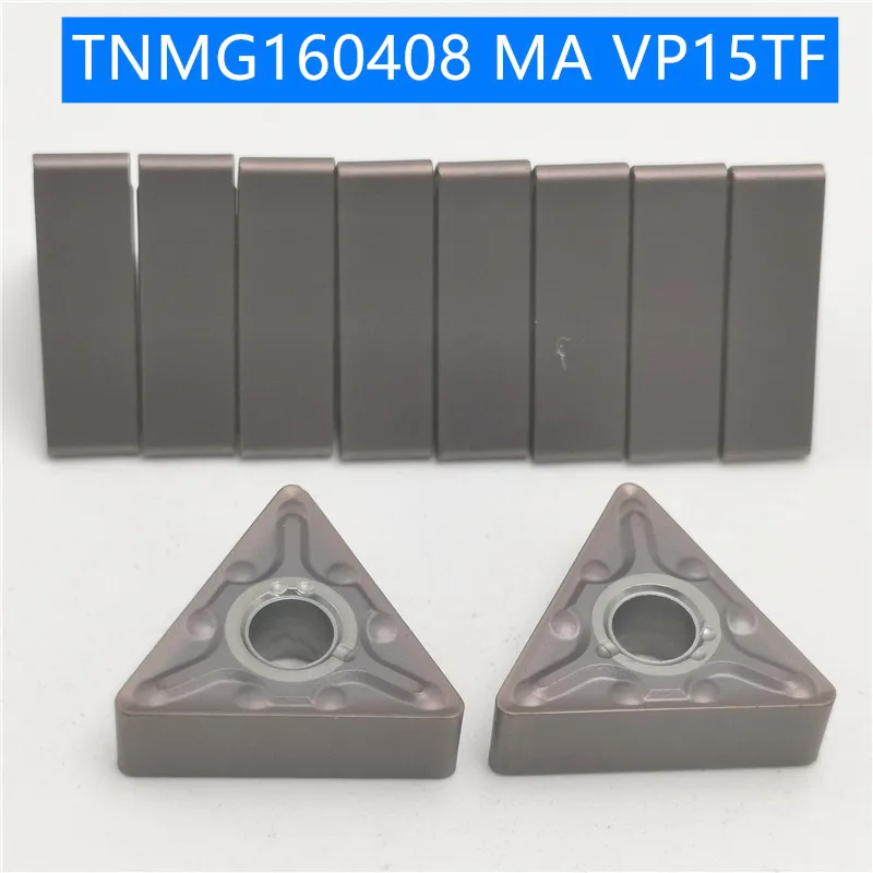 

20PCS TNMG160404 TNMG160408 VP15TF Carbide Insert Turning Tool Turning Milling Cutter CNC Cutting Tool Slot Cutting