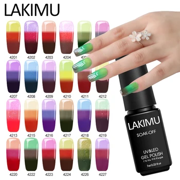 

Lakimu 7ml Thermal Changing Color Gel Nail Polish Temperature Gel Polish Soak Off Long Lasting Gellak Varnish UV Gel Lacquer