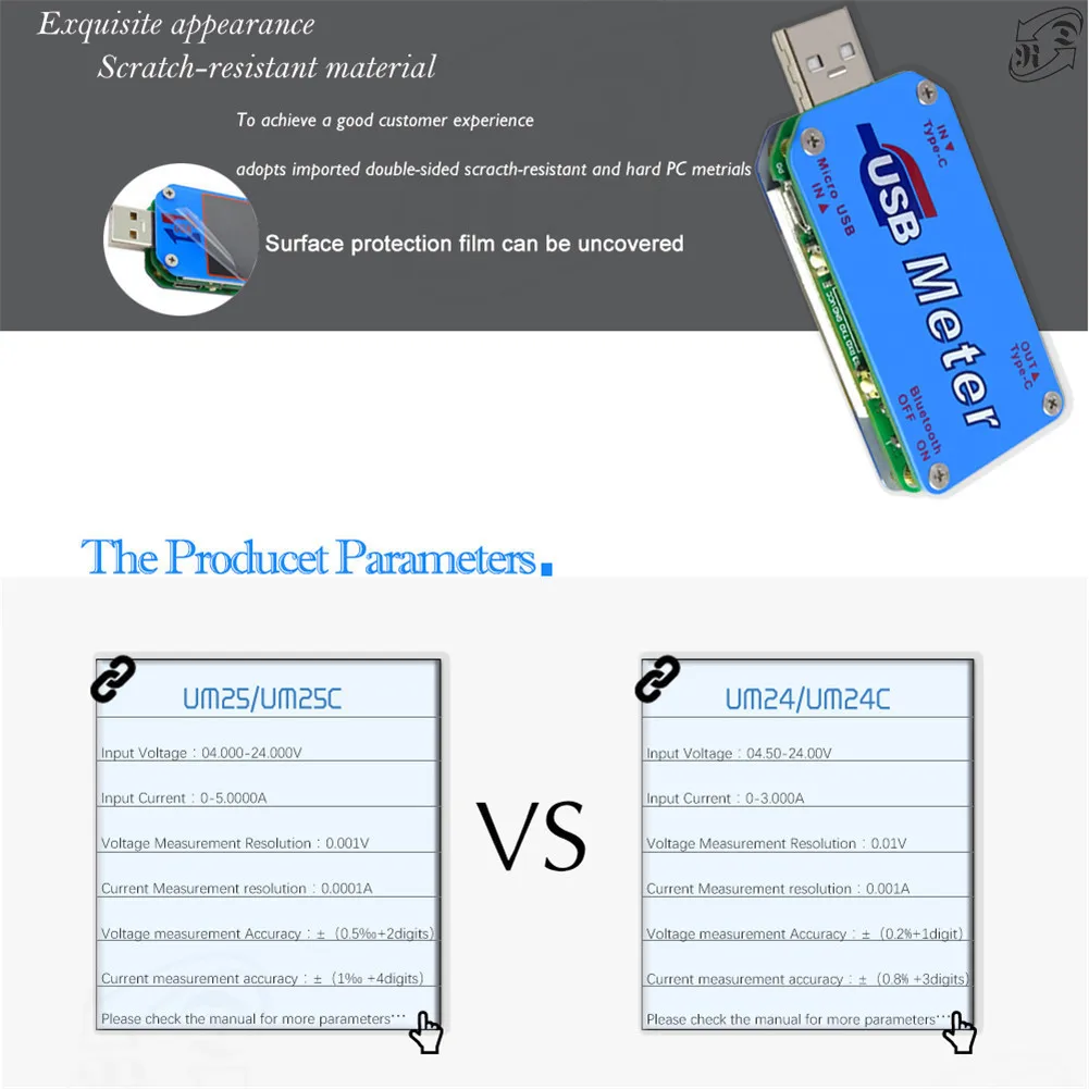 QC2.0, QC3.0 type-C USB тестер ЖК-телефон компьютер Powerbank USB анализатор напряжения тока Емкость энергии температура измерительный прибор USB